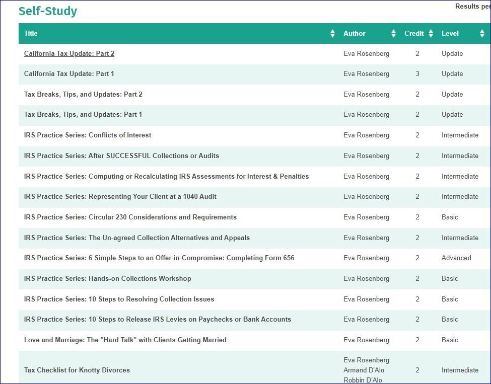 2022 TaxMama Events and Webinars Enrolled Agent Exam Prep Course